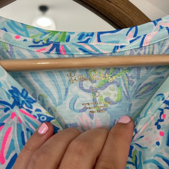 Lily Pulitzer Lissie Dress in Coastal Blue Lion Women’s Small - Picture 3 of 6